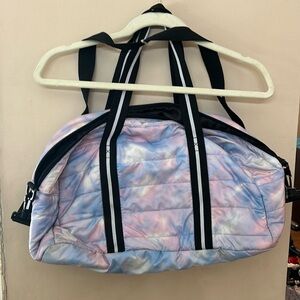 Victoria secret tie dye duffle bag.
